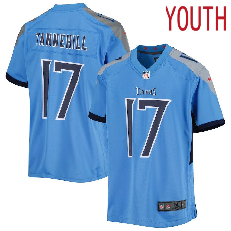 Youth Tennessee Titans #17 Ryan Tannehill Nike Light Blue Game NFL Jersey->washington commanders->NFL Jersey